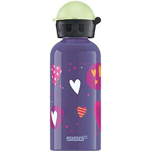 SIGG Glow Children's Non-Toxic Drinks Bottle with Leak-Proof Lid Feather-Light Aluminium Water Bottle 400 ml Capacity