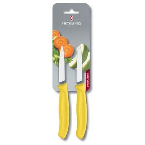 Victorinox Swiss Classic 8 cm Serrated Vegetable Knife Medium Point Blade Guard Dishwasher-Safe Set of 2