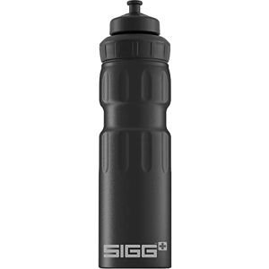 SIGG WMB Sports Water Bottle, 0.75 L, Non-Toxic and Leak-Proof Drinking Bottle, Feather-Light, Aluminium, black