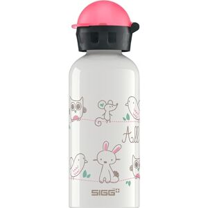 SIGG Aluminium Children’s Drinking Bottle, KBT All My Friends, Leak-Proof, Light as a Feather, BPA-Free, Climate Neutral Certified, White, 0.4 L