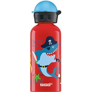 SIGG Aluminium Children's Drinking Bottle KBT Underwater Pirates, Leak-Proof, Light as a Feather, BPA-Free, Climate Neutral Certified, Red, 0.4 L