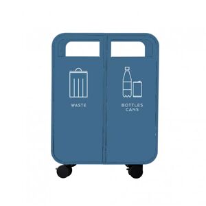 TreCe Affaldsbeholder Cloud, Udførelse Waste & Bottles/Cans, Farve Briljantblå