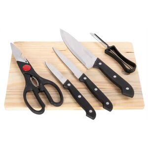 Borg Living Køkkenknive - Komplet sæt med knive, skærebræt, saks og kartoffelskræller