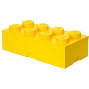 Storage Madkasse - 7,5x20x10 Cm - 8 Knopper - Bright Yello - Lego® Storage - Onesize - Madkasse