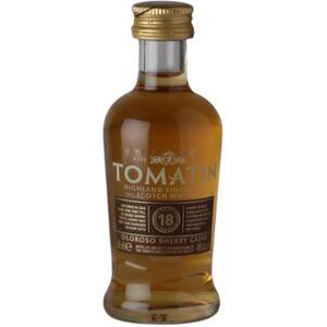 Tomatin 18 år Single Highland Malt Scotch Whisky 5 cl - Whisky, miniature flaske