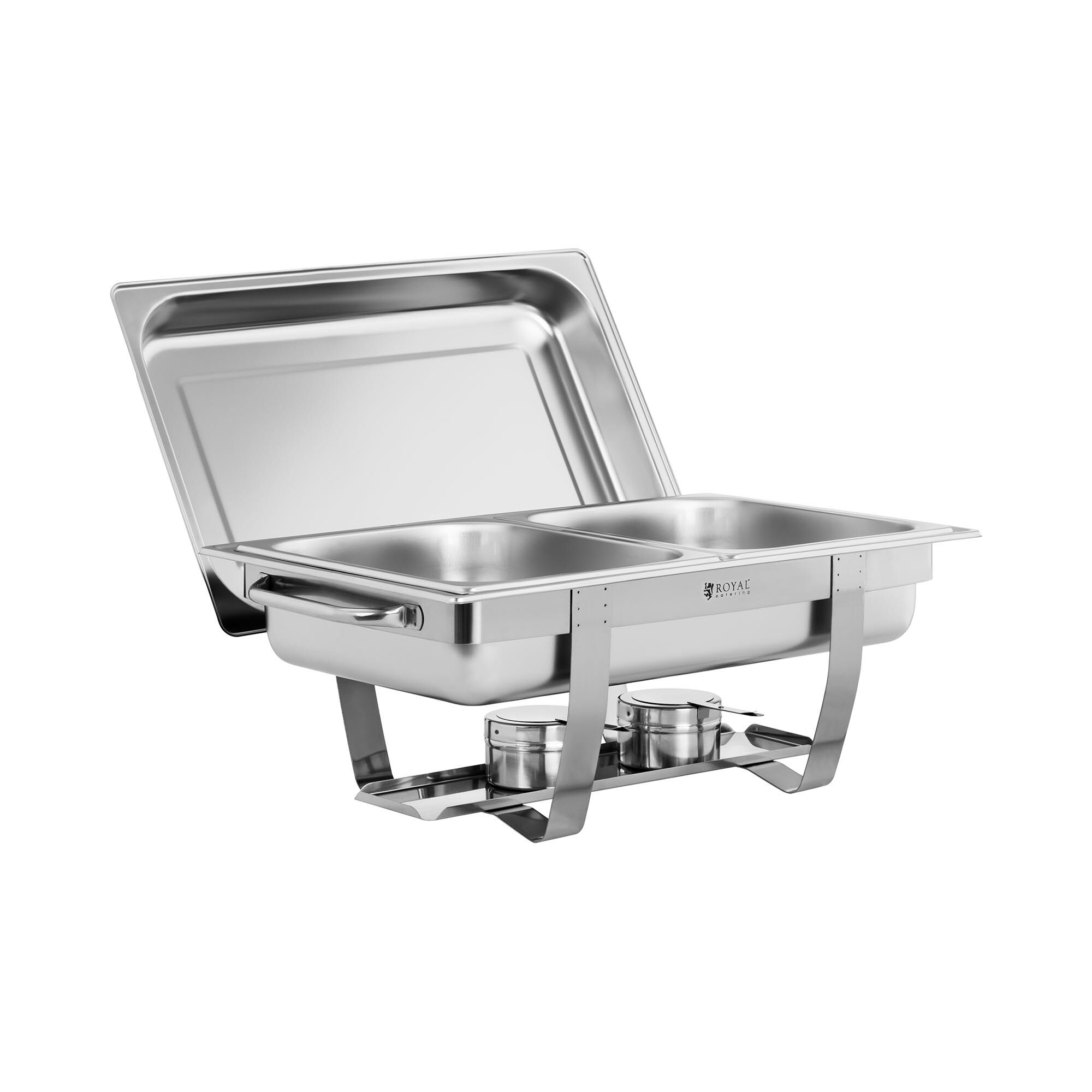 Royal Catering Chafing dish - 2 x GN 1/2 - 11 l - inkl. 2 brændere