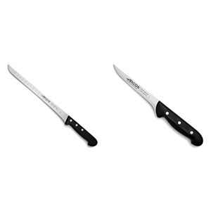 Compra ARCOS Niza Cuchillo Jamonero Flexible de 230 mm para Cortar Piezas  de Jamón, Cuchillo de Cocina Profesional para Jamón, óptimo para Lonchear,  Color Negro en