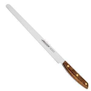 ARCOS Cuchillo Yanagiba de acero inoxidable de 9,5 pulgadas. Cuchillo de  cocina japonés para pescado, carne y verduras. Mango de madera Ovengkol FSC