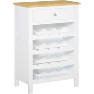 Homcom Botellero color blanco 55 x 30 x 80 cm