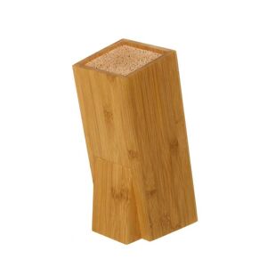 LOLAhome Soporte cuchillos marrón bambú de 10x13x26 cm