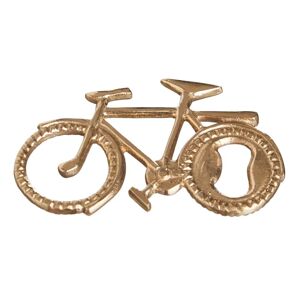 LOLAhome Abrebotellas bicicleta de latón dorado de 10 cm