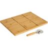 LOLAhome Tabla de cortar rectangular de bambú para pizza de 40 cm