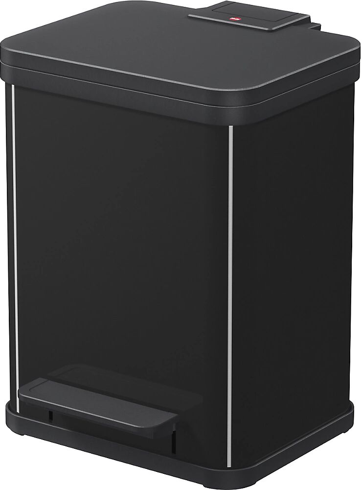 Hailo Colector de residuos ecológico con pedal, uno Plus M, capacidad 17 l, negro