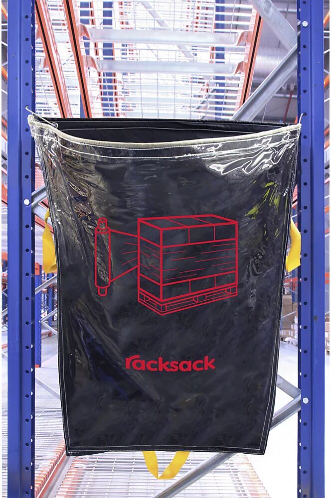 kaiserkraft Racksack®, capacidad 160 l, símbolo: película plástica, azul/transparente, UE 5 unid.