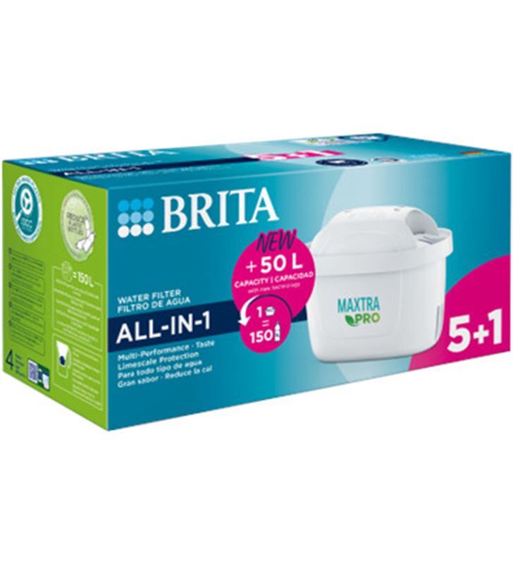 Brita 1050817 #1 filtro maxtra pro all in 1 pack6 (5+1 unidades) new brt1050817