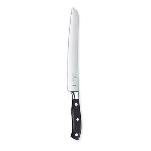 Victorinox , Grand Maître, Profi Brot- und Konditormesser, Extra Scharfe Klinge, Wellenschliff, 23 cm, Robuster Kunststoffgriff, Rostfreier Stahl, schwarz