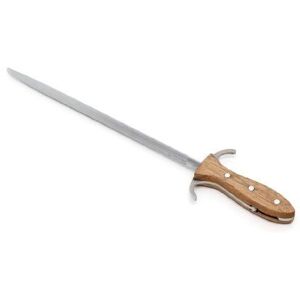 Güde Solingen Sharpening Steel Forged, 32 cm, Barrel Oak Wood, Alpha Barrel Oak, Double Cross, Handmade Germany