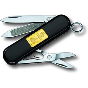 Victorinox Classic Pocket Knife Scissors Nail File with Nail Cleaner, gold