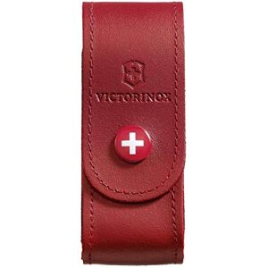 Victorinox , Gürteletui Leder, rot, Blister, Accessoires für Taschenmesser, Outdoor, Multifunktion