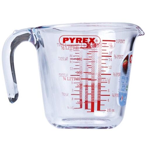 Pyrex Kannun lasin mittaus 0,50L