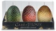 Insight Editions Game of Thrones: Sculpted Dragon Egg Candles Muu