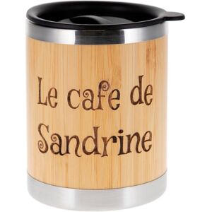 Ocadeau Mug bois 300ml grave