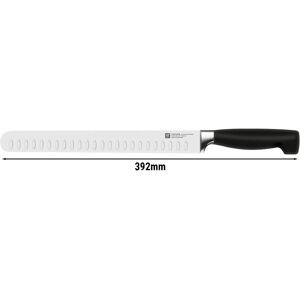 GGM GASTRO - ZWILLING QUATRE ÉTOILES - Couteau à jambon à lame alvéolée - Lame : 260mm