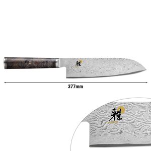 GGM GASTRO - MIYABI 5000 MCD 67 - Couteau Santoku - Lame : 180mm