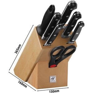 GGM GASTRO - ZWILLING PROFESSIONAL S - Ensemble de blocs à couteaux, 8 pièces Marron