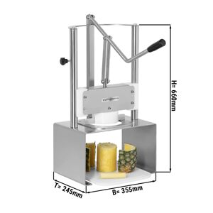 GGM GASTRO - Coupeur / éplucheur manuel d'ananas