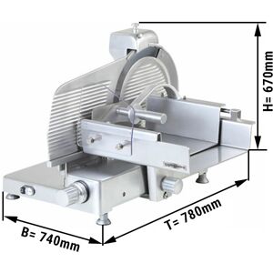 GGM GASTRO - Trancheuse - 370 Watt - Couteau : Ø 370mm