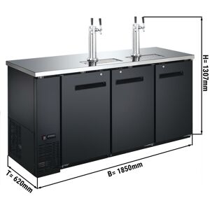 GGM GASTRO - Refroidisseur de bière avec robinet - 3x50 L fûts - 1850x620mm