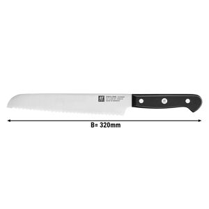 GGM GASTRO - ZWILLING GOURMET - Couteau à pain - Lame : 200mm Noir