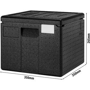 GGM GASTRO - CAMBRO CAM GOBOX® Boîte à pizza à chargement par le haut - 350x350x265mm - noir Noir