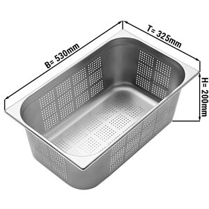 GGM GASTRO - Bac GN perforé 1/1 - profondeur 200 mm