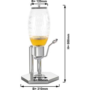 GGM GASTRO - Distributeur de miel - 4,7 litres - Chrome