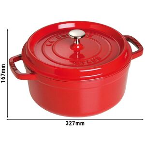 GGM Gastro - STAUB LA COCOTTE - Cocotte - Ø 260mm - Fonte - Rouge cerise Rouge