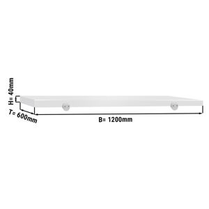 GGM Gastro - Plateau de decoupe pour table de travail - 1200x600mm - Blanc Blanc