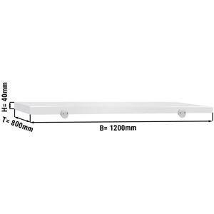 GGM Gastro - Plateau de decoupe pour table de travail - 1200x800mm - Blanc Blanc