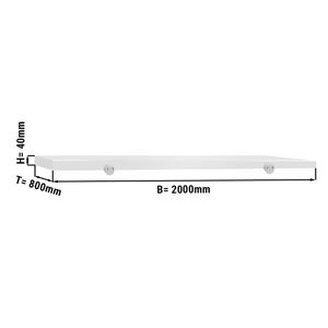 GGM Gastro - Plateau de decoupe pour table de travail - 2000x800mm - Blanc Blanc