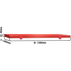 GGM Gastro - Plateau de decoupe pour table de travail - 1200x600mm - Rouge Rouge