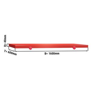 GGM Gastro - Plateau de decoupe pour table de travail - 1600x600mm - Rouge Rouge