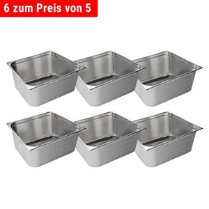 GGM Gastro - Bac gastronorme inox GN 2/1 - profondeur: 200 mm Argent