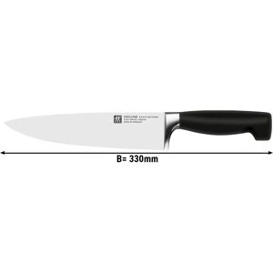 GGM GASTRO - ZWILLING QUATRE ÉTOILES - Couteau de chef - Lame : 200mm Noir