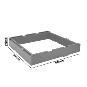 GGM GASTRO - Rallonge dim. 570 x 570 x 105 mm pour Thermobox Boîte chauffante Boîte isolante