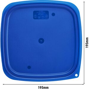 GGM GASTRO - (6 pièces) CAMBRO CAMSQUARES® Couvercle pour FreshPro - pour 11,4 litres, 17,2 litres & 20,8 litres - bleu Bleu