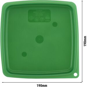 GGM GASTRO - (6 pièces) CAMBRO CAMSQUARES® couvercle pour FreshPro - pour 1,9 litres & 3,8 litres - vert Vert