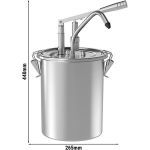 GGM GASTRO - Distributeur de sauce - 10 litres - avec récipient