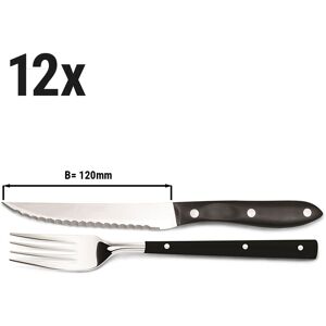 GGM GASTRO - (12 pièces) Set de couverts à steak - 12 cm