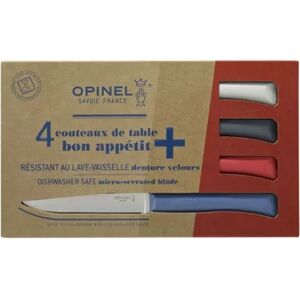 OPINEL Couteau OPINEL de table x4 Primo bleu ro